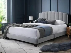 Flintshire Flintshire Hope Grey Fabric Bed Frame