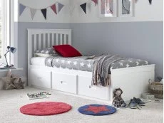 Bedmaster Bedmaster Quest 3 Drawer White Wooden Bed Frame