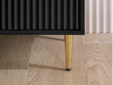 Birlea Birlea Zara Black 6 Drawer Chest of Drawers