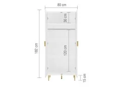 Birlea Birlea Zara White 2 Door Double Wardrobe