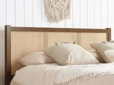 Birlea Birlea Croxley Rattan Walnut Wooden Bed Frame