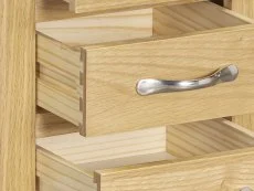 ASC ASC Elgin 3 Drawer Light Oak Bedside Table (Assembled)