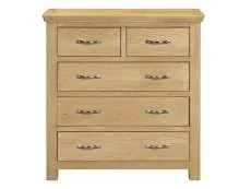 ASC ASC Elgin 3+2 Drawer Light Oak Chest of Drawers ( Assembled)