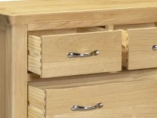ASC ASC Elgin 3+2 Drawer Light Oak Chest of Drawers ( Assembled)
