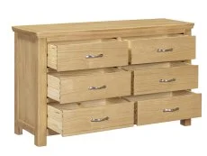 ASC ASC Elgin 6 Drawer Light Oak Chest of Drawers ( Assembled)
