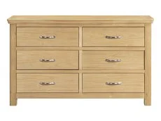 ASC ASC Elgin 6 Drawer Light Oak Chest of Drawers ( Assembled)