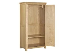 ASC ASC Elgin Light Oak 2 Door Double Wardrobe (Part Assembled)