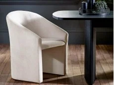 Julian Bowen Julian Bowen Anthea Cream Fabric Tub Chair