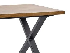 Julian Bowen Julian Bowen Aron 180cm Black and Oak Wooden Dining Table