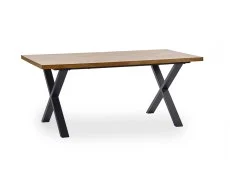 Julian Bowen Julian Bowen Aron 180cm Black and Oak Wooden Dining Table