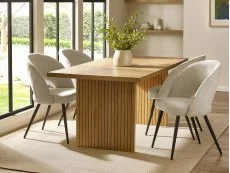 Julian Bowen Julian Bowen Arundel 180cm Light Oak Wooden Dining Table