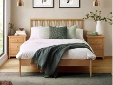 Julian Bowen Julian Bowen Belton Light Oak Wooden Bed Frame