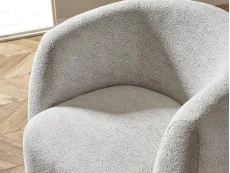 Julian Bowen Julian Bowen Bowline Cream Fabric Swivel Chair