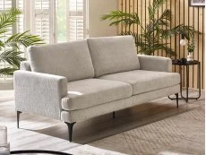 Julian Bowen Julian Bowen Carrera Cream Fabric 3 Seater Sofa