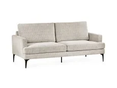 Julian Bowen Julian Bowen Carrera Cream Fabric 3 Seater Sofa