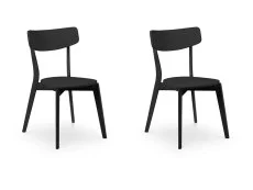 Julian Bowen Casa Black Wooden Set of 2 Dining Chairs Julian Bowen Casa Black Wooden Set of 2 Dining Chairs