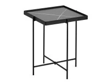 Julian Bowen Julian Bowen Celia Black and White Marble Lamp Table