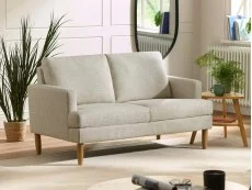 Julian Bowen Julian Bowen Daisy Beige Chenille Fabric 2 Seater Sofa