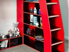 Julian Bowen Julian Bowen Eagle Black and Red Wooden Gaming Bed
