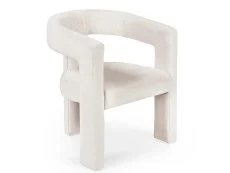 Julian Bowen Julian Bowen Elara White Fabric Accent Chair