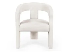 Julian Bowen Julian Bowen Elara White Fabric Accent Chair