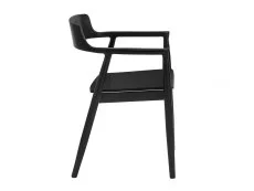 Julian Bowen Julian Bowen Franklin Black Wooden Set of 2 Dining Chairs