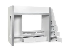 Julian Bowen Julian Bowen Gaia White and Silver Wooden High Sleeper Bed