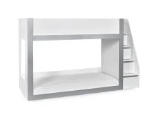 Julian Bowen Gaia White and Silver Wooden Bunk Bed Frame Julian Bowen Gaia White and Silver Wooden Bunk Bed Frame