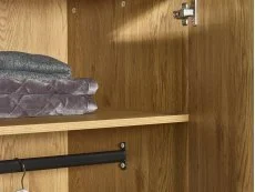 Julian Bowen Julian Bowen Harlow Light Oak 2 Door Wardrobe