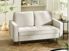 Julian Bowen Julian Bowen Henrietta Beige Fabric 2 Seater Sofa