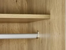Julian Bowen Julian Bowen Ingrid Light Oak 2 Door Wardrobe