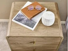 Julian Bowen Julian Bowen Ingrid Light Oak 2 Drawer Bedside Table