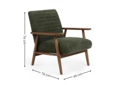 Julian Bowen Julian Bowen Ivy Green Fabric Armchair