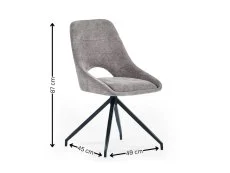 Julian Bowen Julian Bowen Jonah Grey Fabric Set of 2 Dining Chairs