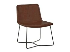 Julian Bowen Joren Brown Faux Leather Accent Chair Julian Bowen Joren Brown Faux Leather Accent Chair