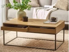 Julian Bowen Kade 100cm Light Oak Wooden Coffee Table