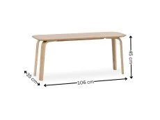 Julian Bowen Julian Bowen Kaito 106cm Light Oak Wooden Dining Bench