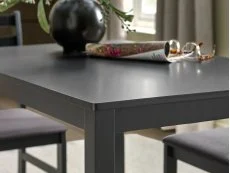 Julian Bowen Julian Bowen Keats Black Dining Table and 4 Chair Set