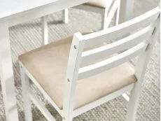Julian Bowen Julian Bowen Keats White Dining Table and 4 Chair Set