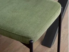 Julian Bowen Julian Bowen Leonie 120cm Green Fabric Dining Bench