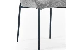 Julian Bowen Julian Bowen Leonie Grey Fabric Set of 2 Dining Chairs