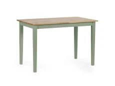 Julian Bowen Julian Bowen Linwood 114cm Green and Oak Dining Table
