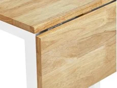 Julian Bowen Julian Bowen Linwood White and Oak Wooden Drop Leaf Dining Table