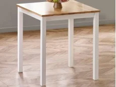 Julian Bowen Julian Bowen Linwood White and Oak Wooden Small Dining Table