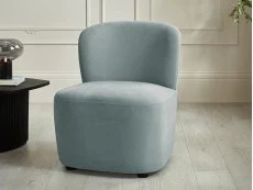 Julian Bowen Julian Bowen Lunetta Blue Fabric Armchair
