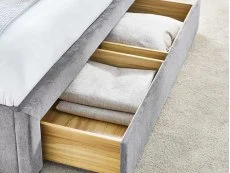 Julian Bowen Julian Bowen Mayfair 4 Drawer Storage Grey Fabric Bed Frame