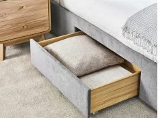 Julian Bowen Julian Bowen Mayfair 4 Drawer Storage Grey Fabric Bed Frame
