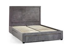 Julian Bowen Julian Bowen Mayfair 4 Drawer Storage Grey Fabric Bed Frame