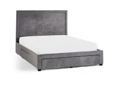 Julian Bowen Julian Bowen Mayfair 4 Drawer Storage Grey Fabric Bed Frame
