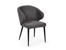 Julian Bowen Julian Bowen Marcus Dark Grey Fabric Set of 2 Dining Chairs